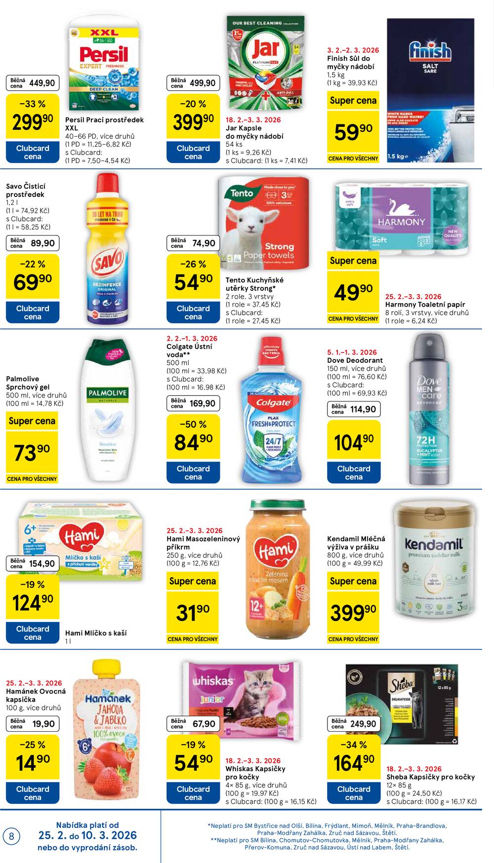 Leták Tesco - Tesco supermarkety od 25.2. do 3.3.2026 - strana 8 Leták Tesco - Tesco supermarkety od 25.2. do 3.3.2026 - strana 8