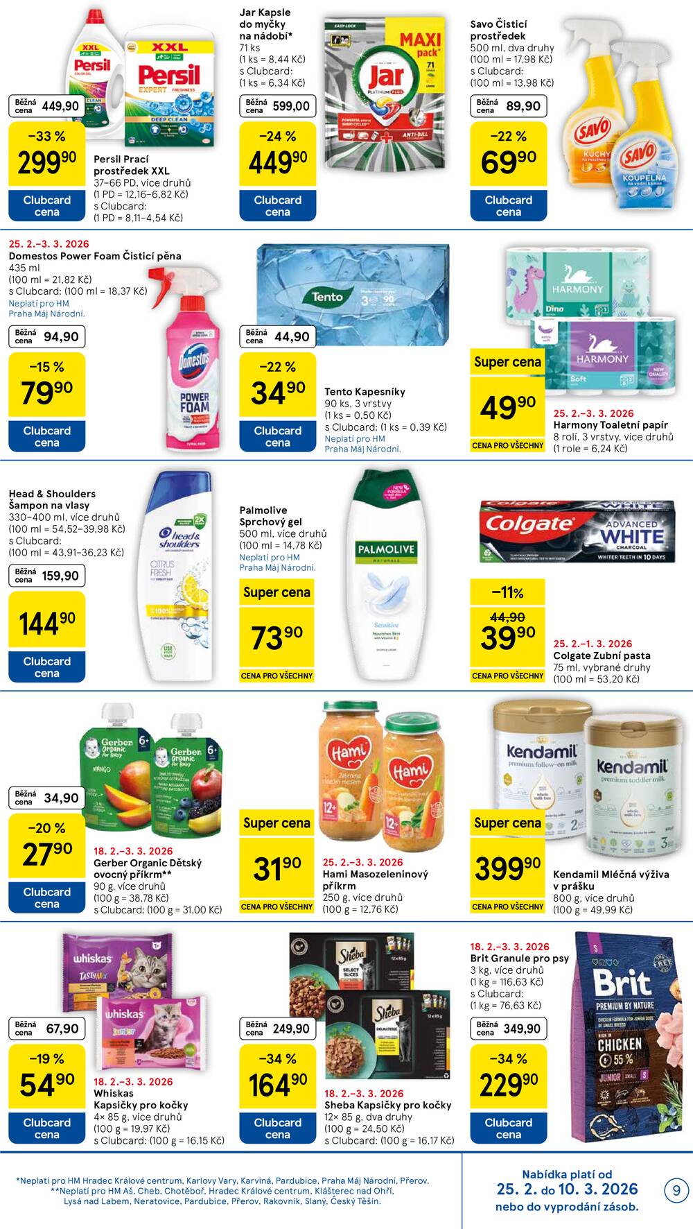 Tesco malé hypermarkety od 25.2. do 3.3.2026