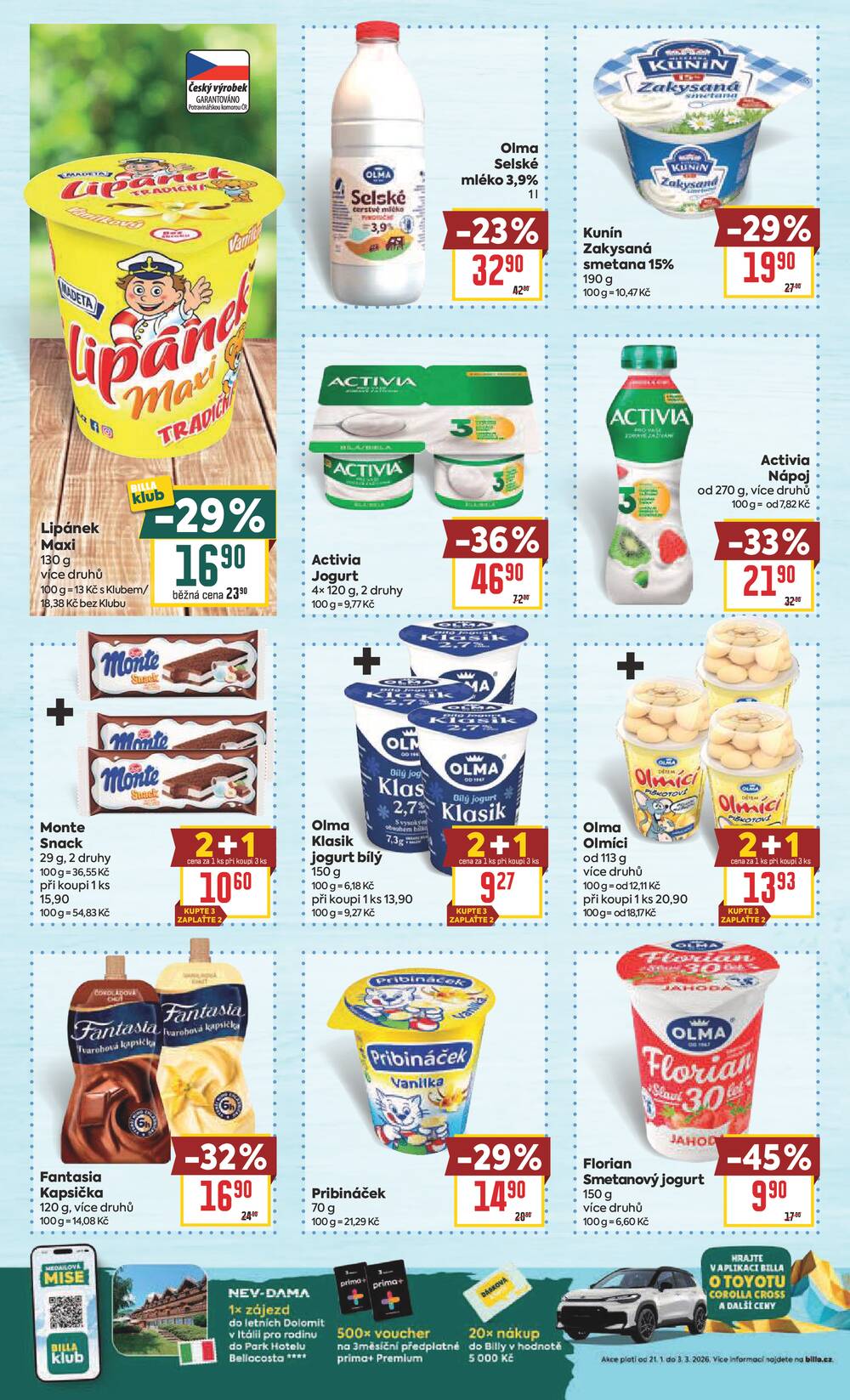 BILLA od 25.2. do 3.3.2026