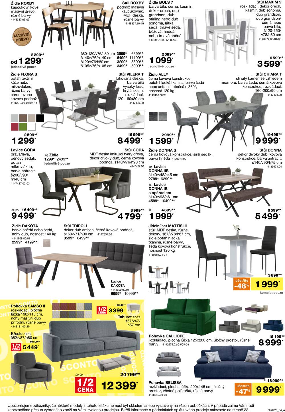 Sconto nábytek od 4.3. do 24.3.2026