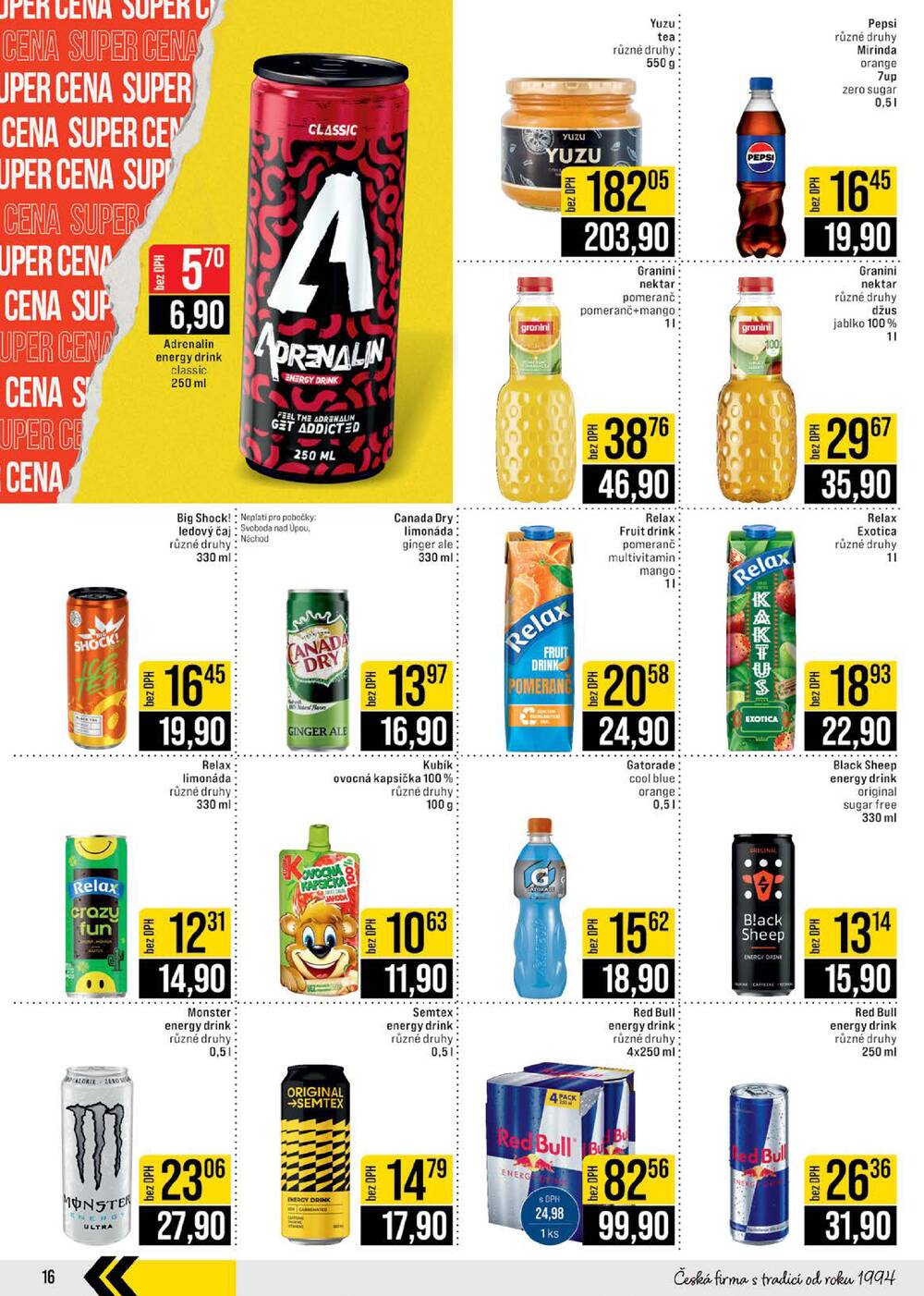 JIP Cash & Carry České Budějovice, Most, Náchod, Polička, Sušice a Svoboda nad Úpou od 25.2. do 3.3.2026