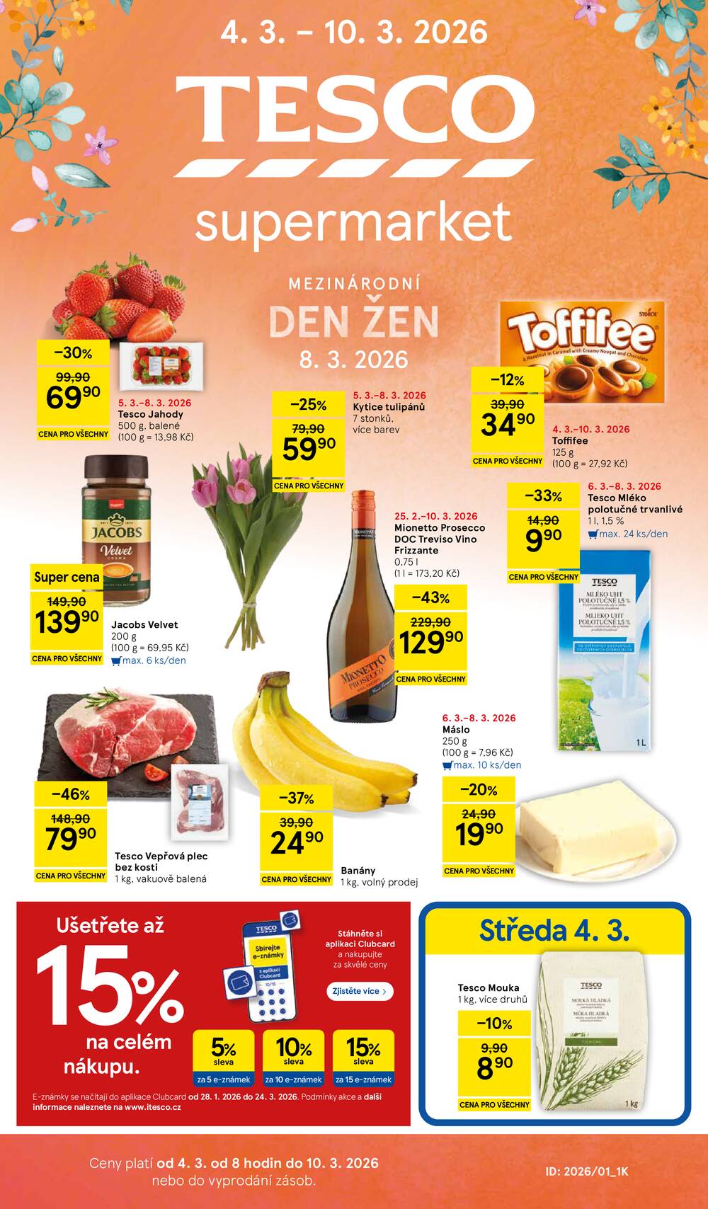 Leták Tesco - Tesco supermarkety od 4.3. do 10.3.2026 - strana 1
