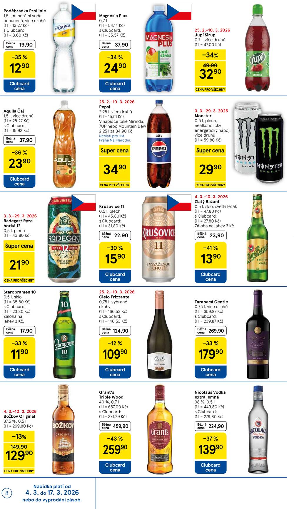 Tesco malé hypermarkety od 4.3. do 10.3.2026