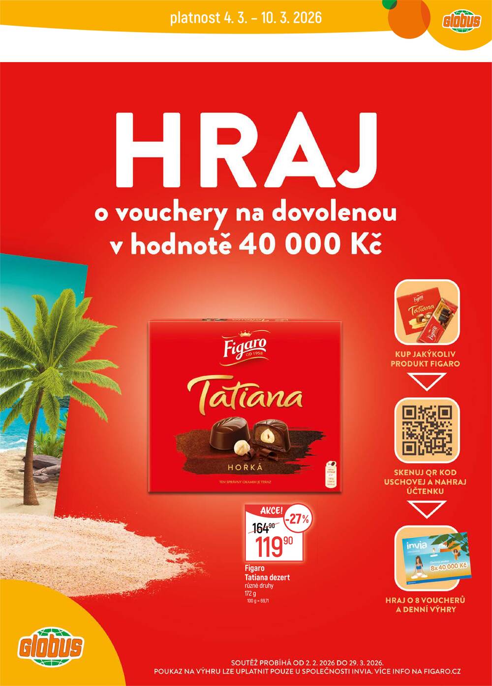 Akční leták Globus 4.3. - 10.3.2026 - Globus Praha - Čakovice