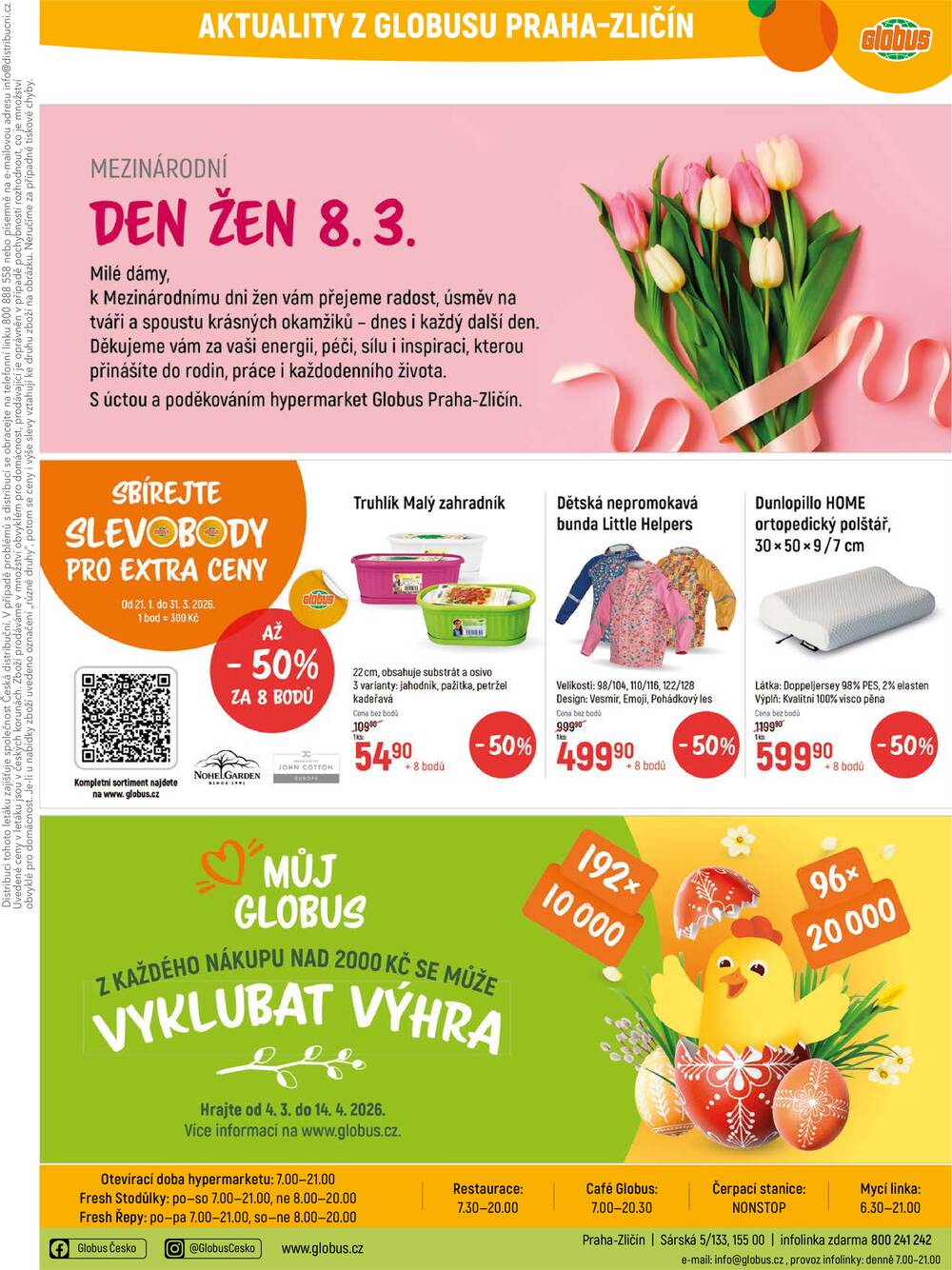 Akční leták Globus 4.3. - 10.3.2026 - Globus Praha - Zličín