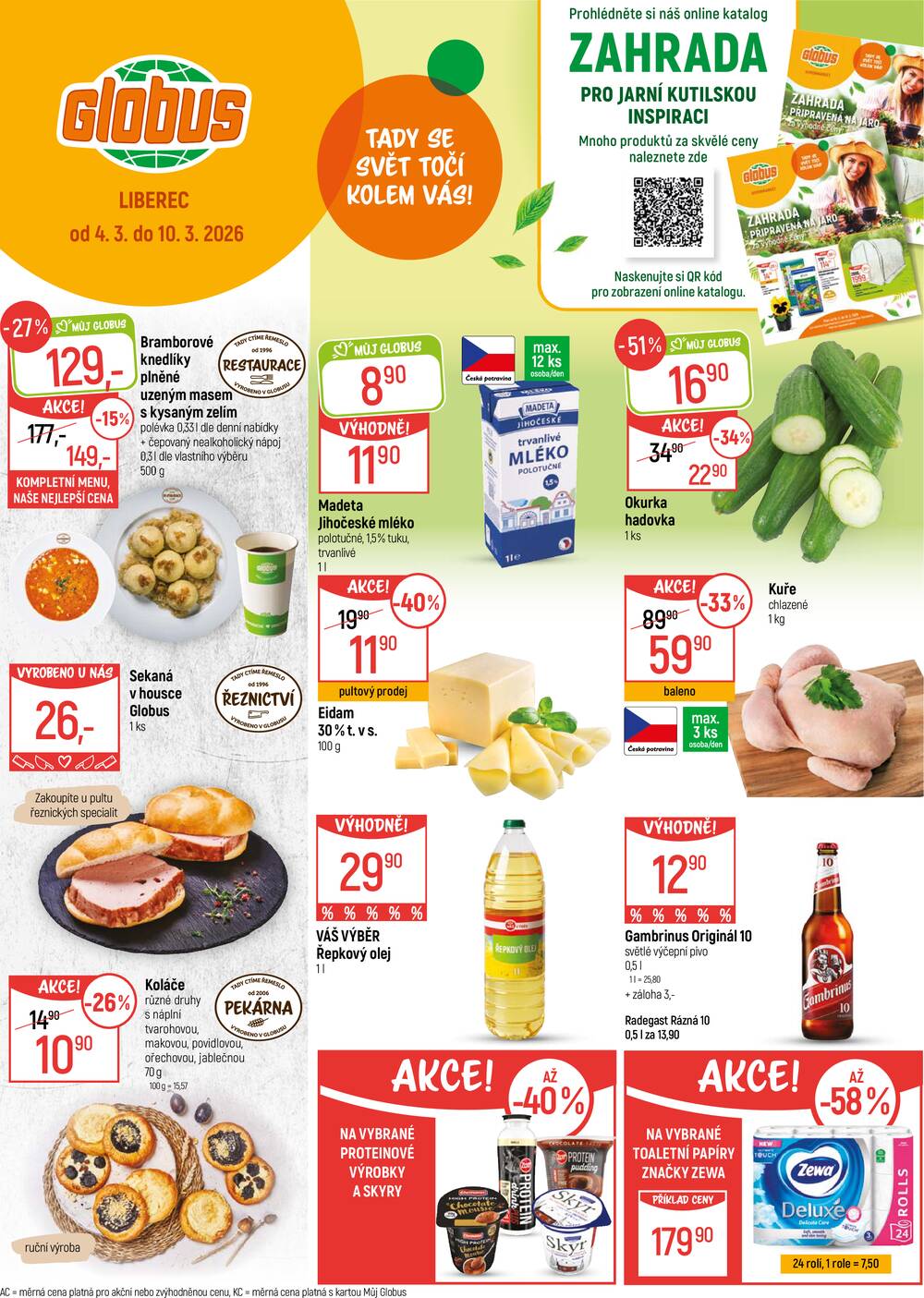 Leták Globus - Akční leták Globus 4.3. - 10.3.2026 - Globus Liberec - strana 1 Leták Globus - Akční leták Globus 4.3. - 10.3.2026 - Globus Liberec - strana 1