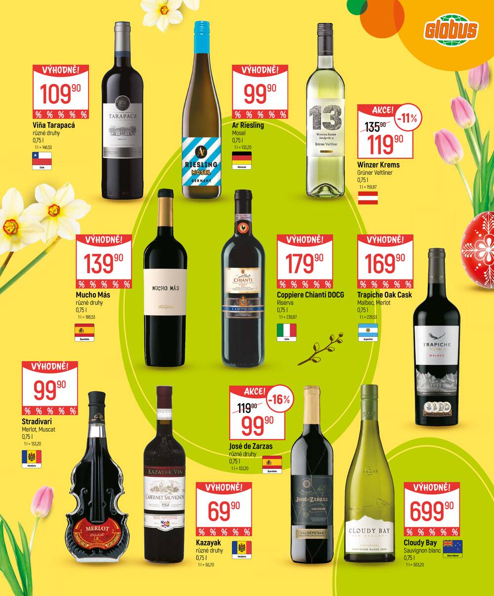 Akční leták Globus 4.3. - 5.4.2026 - Globus Pardubice