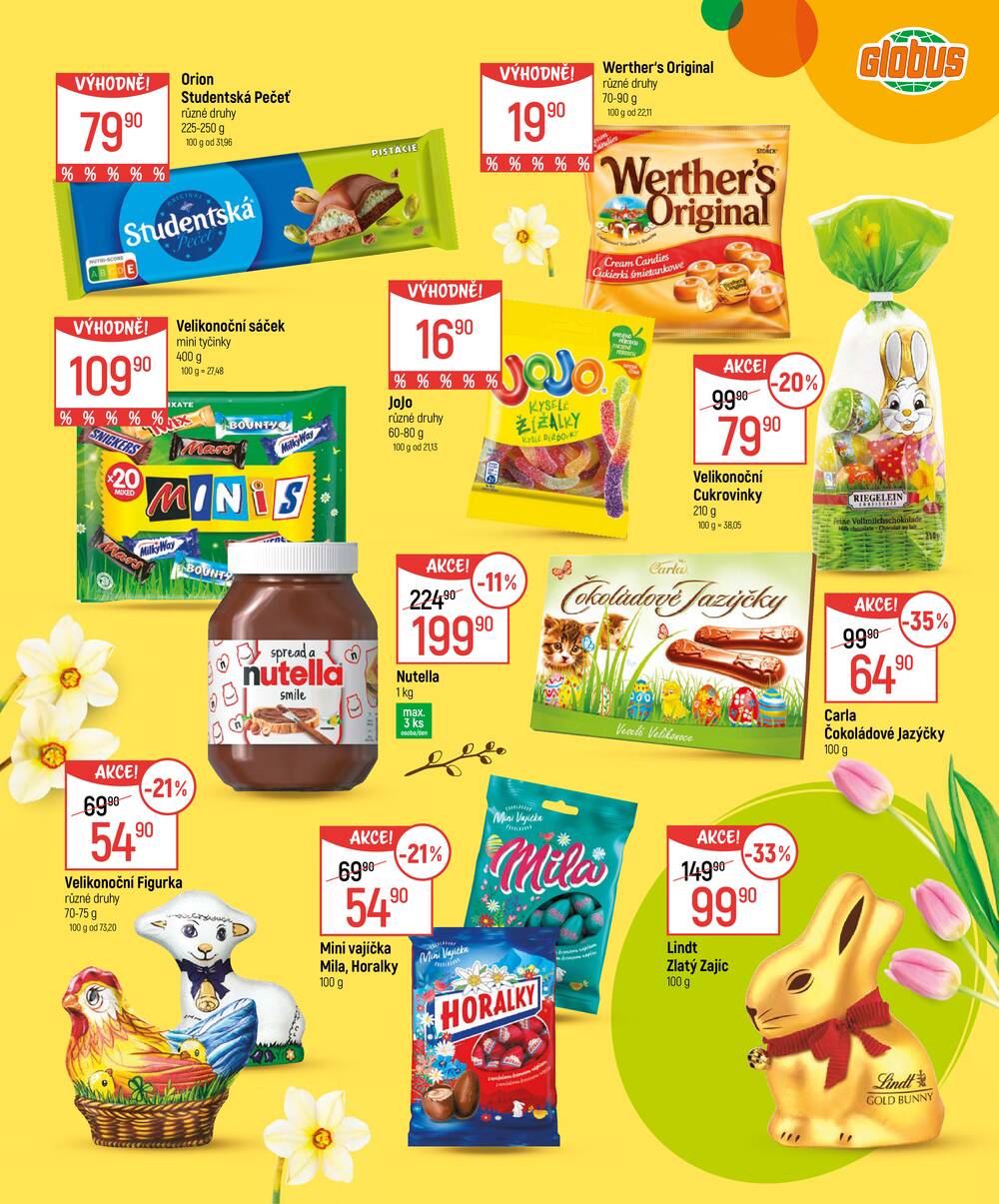 Akční leták Globus 4.3. - 5.4.2026 - Globus Chotíkov u Plzně