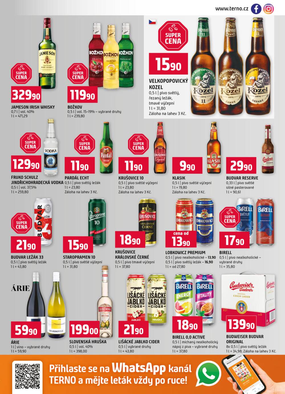 Terno České Budějovice, Třeboň, Trhové sviny, Bechyně, Týn nad Vltavou od 11.3. do 17.3.2026