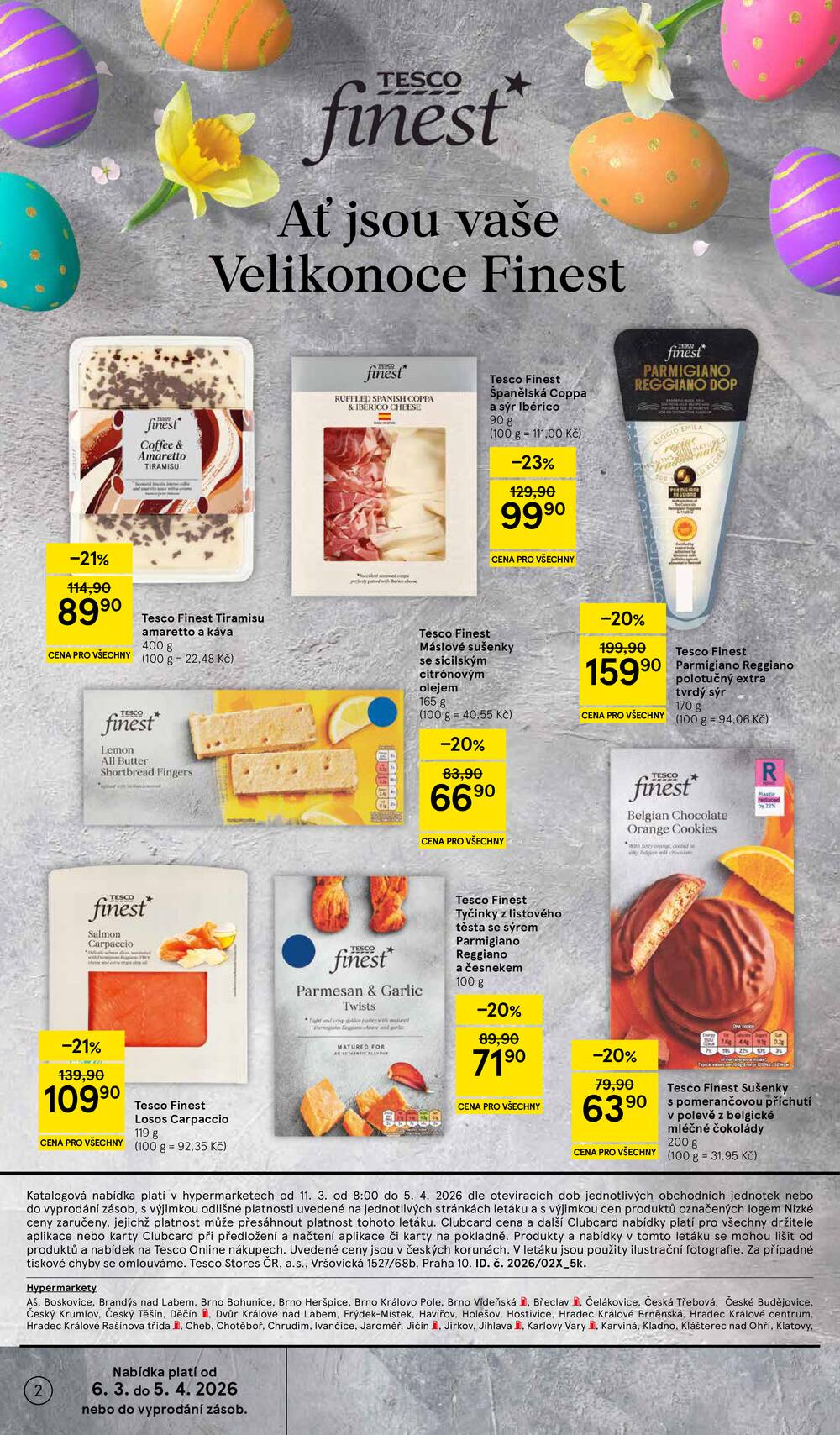 Leták Tesco - Tesco katalog Velikonoce od 11.3. do 5.4.2026 - strana 2
