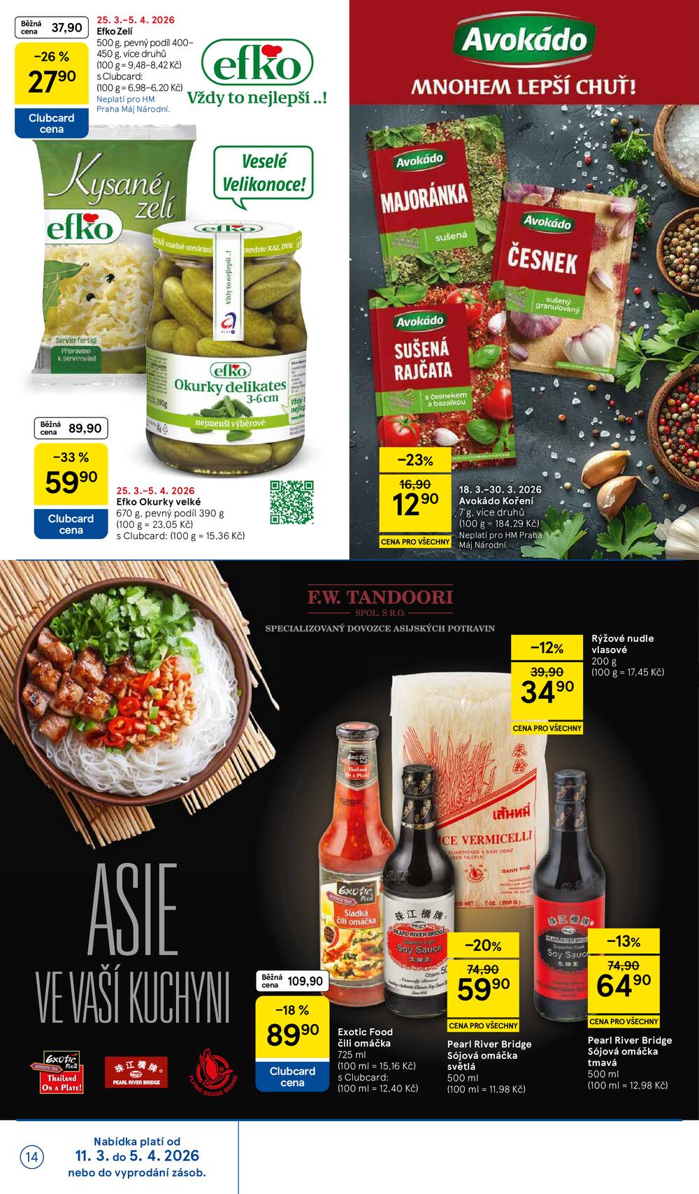 Tesco katalog Velikonoce od 11.3. do 5.4.2026