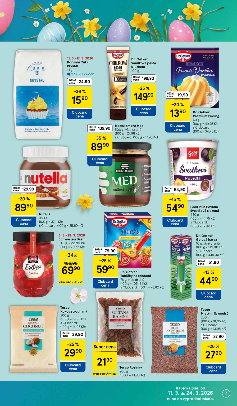 Tesco supermarkety od 11.3. do 17.3.2026