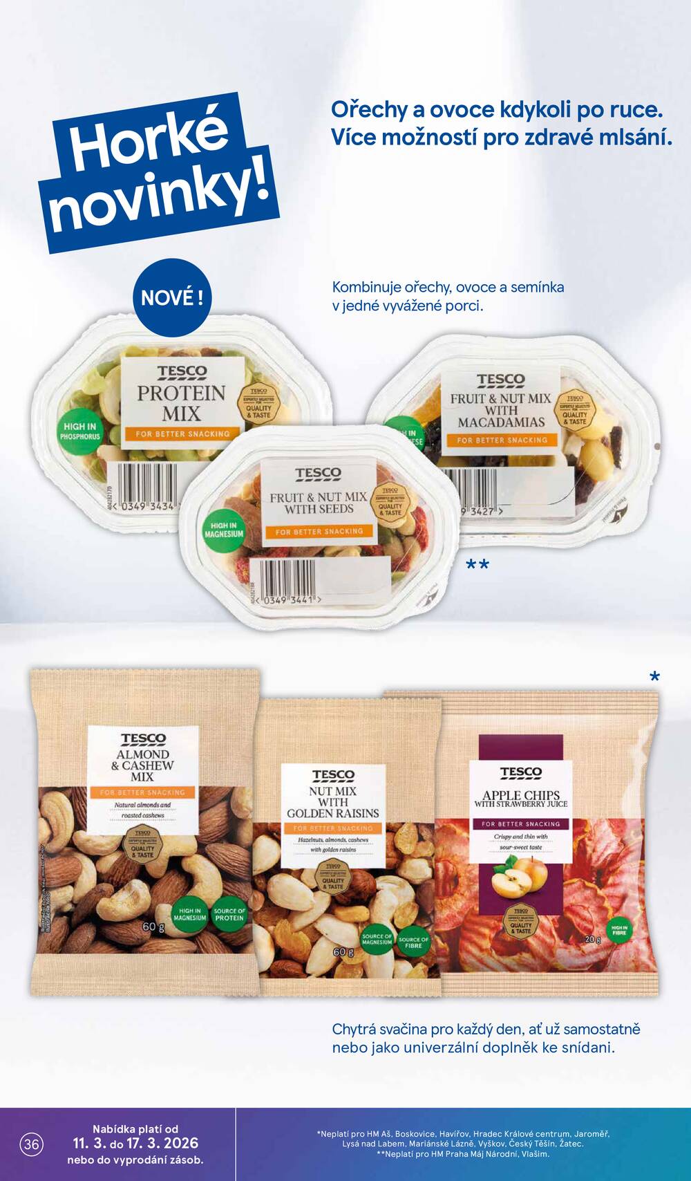 Tesco malé hypermarkety od 11.3. do 17.3.2026