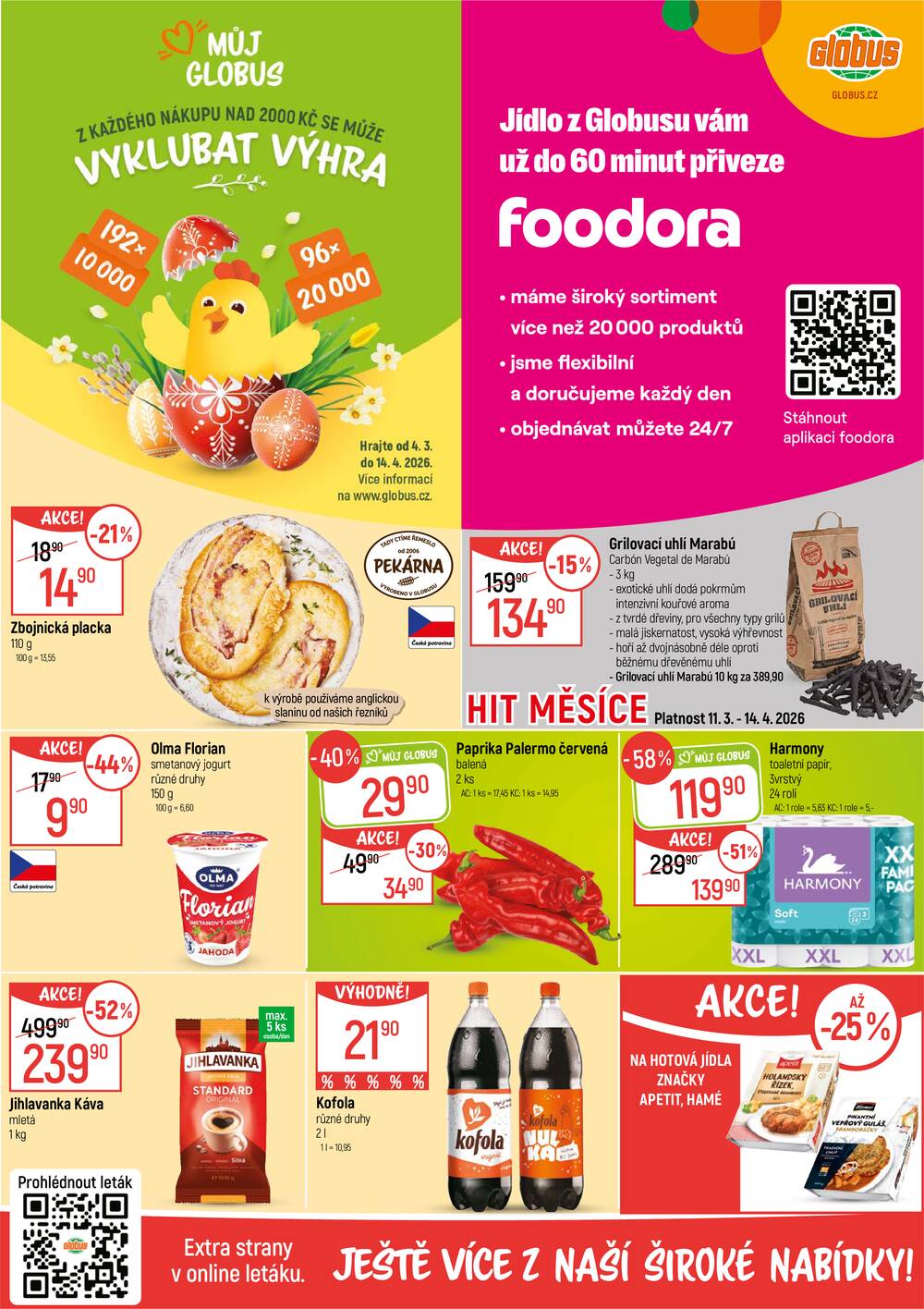 Leták Globus - Akční leták Globus 11.3. - 17.3.2026 - Globus Praha - Centrum Černý Most - strana 2