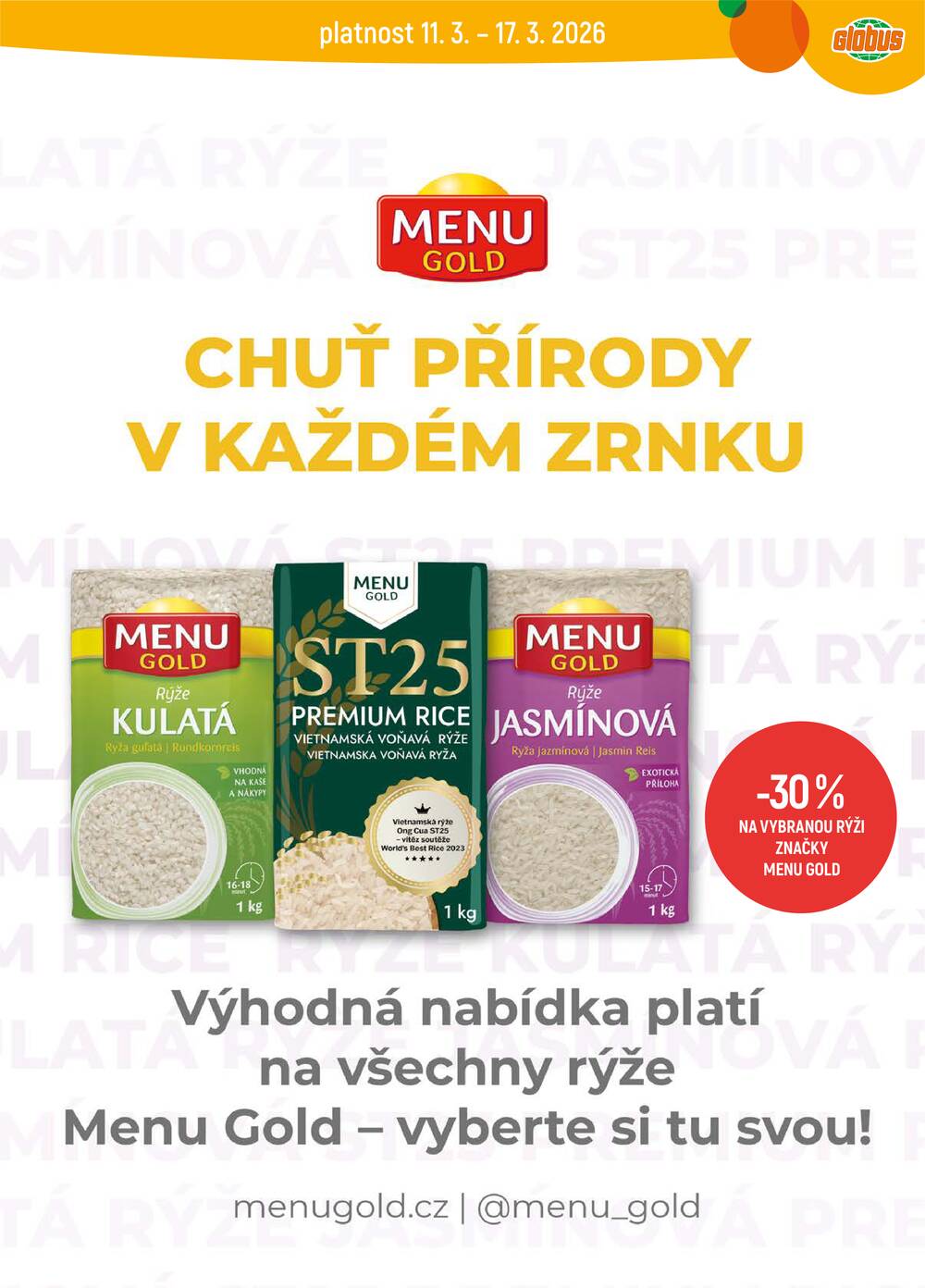 Akční leták Globus 11.3. - 17.3.2026 - Globus Jenišov u Karlových Varů