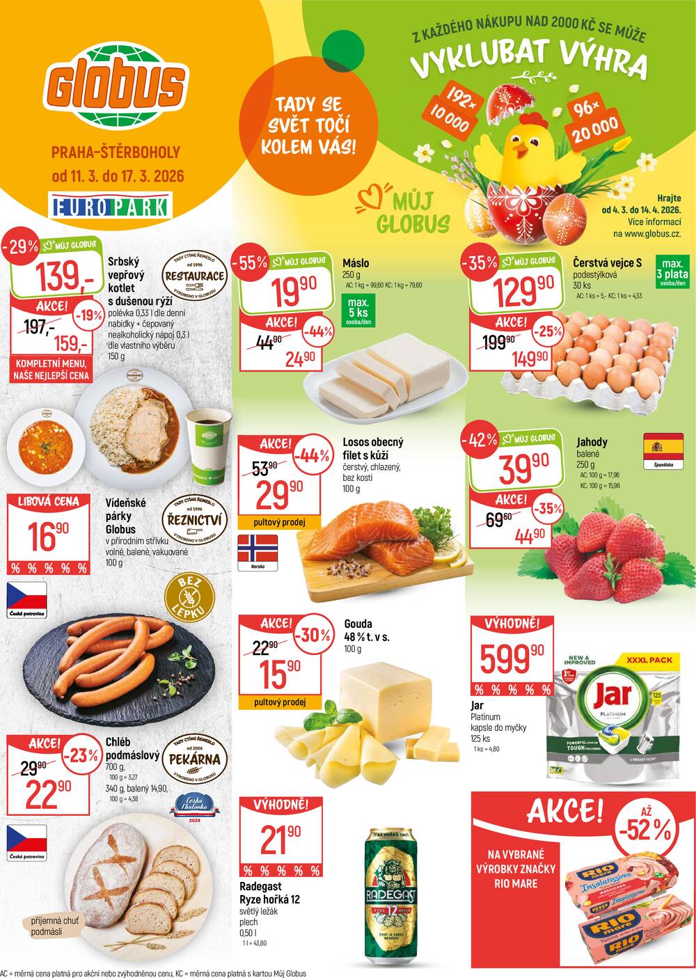 Akční leták Globus 11.3. - 17.3.2026 - Globus Praha - Štěrboholy