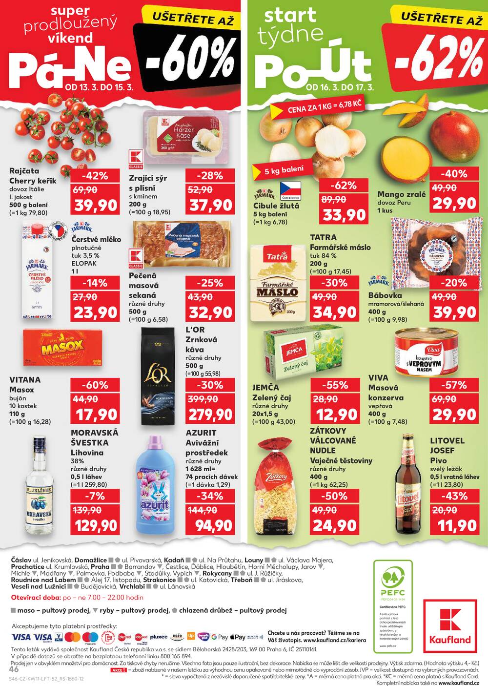 Leták Kaufland - Kaufland 11.3. - 17.3. - Kaufland - Třeboň - strana 46