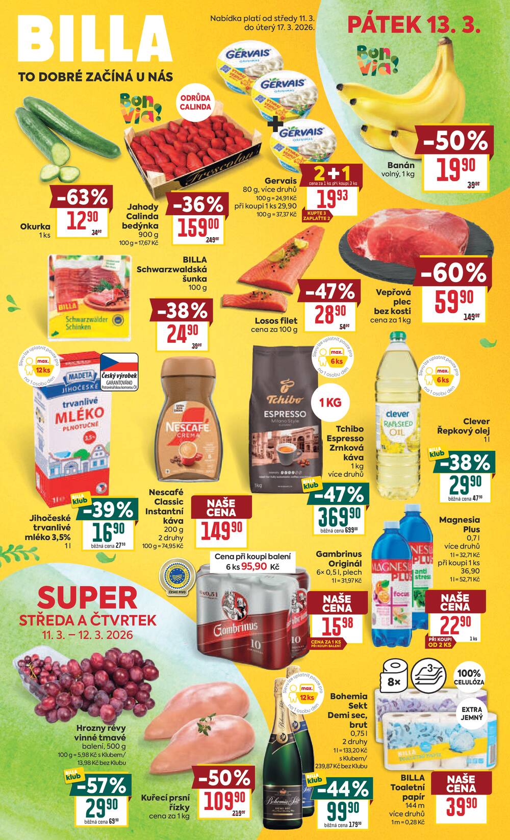 Leták BILLA - BILLA od 11.3. do 17.3.2026 - strana 1
