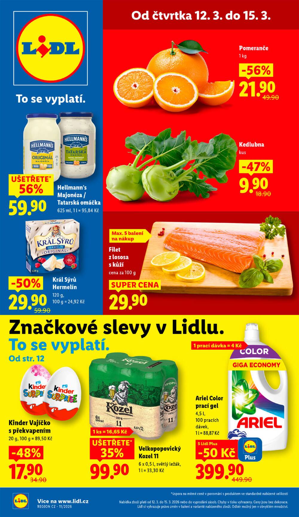 Lidl Čtvrtek od 12.3. do 15.3.2026