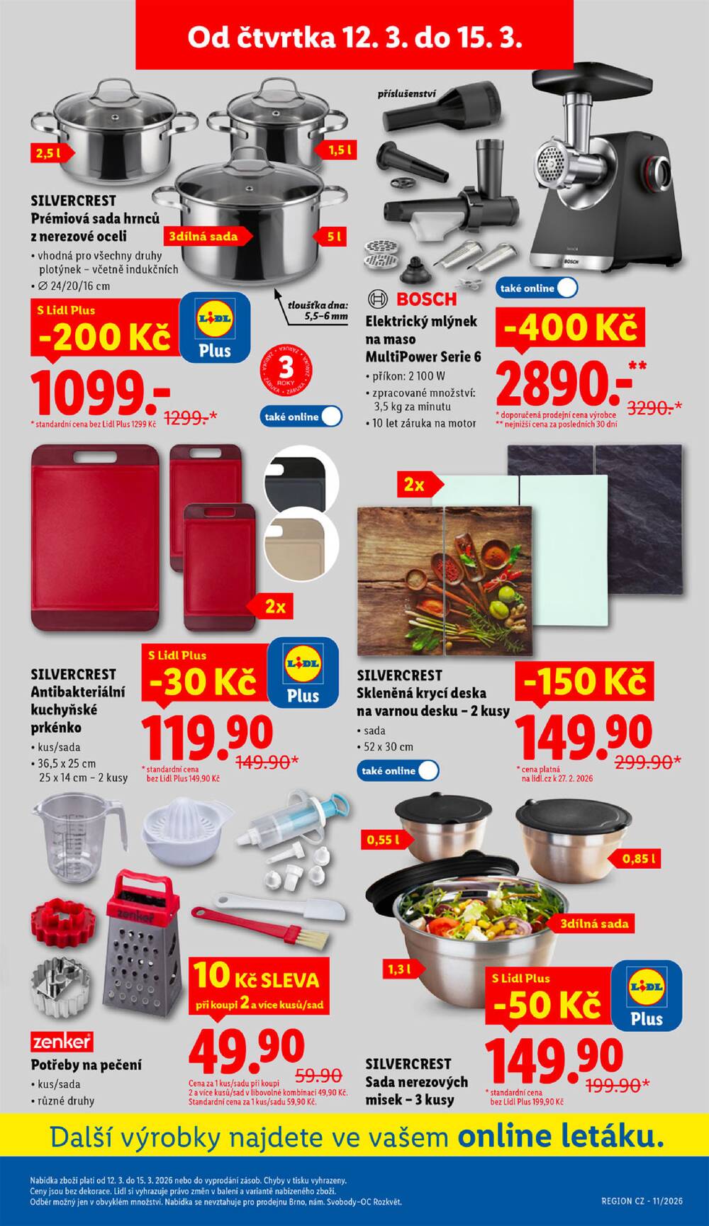 Lidl Čtvrtek od 12.3. do 15.3.2026