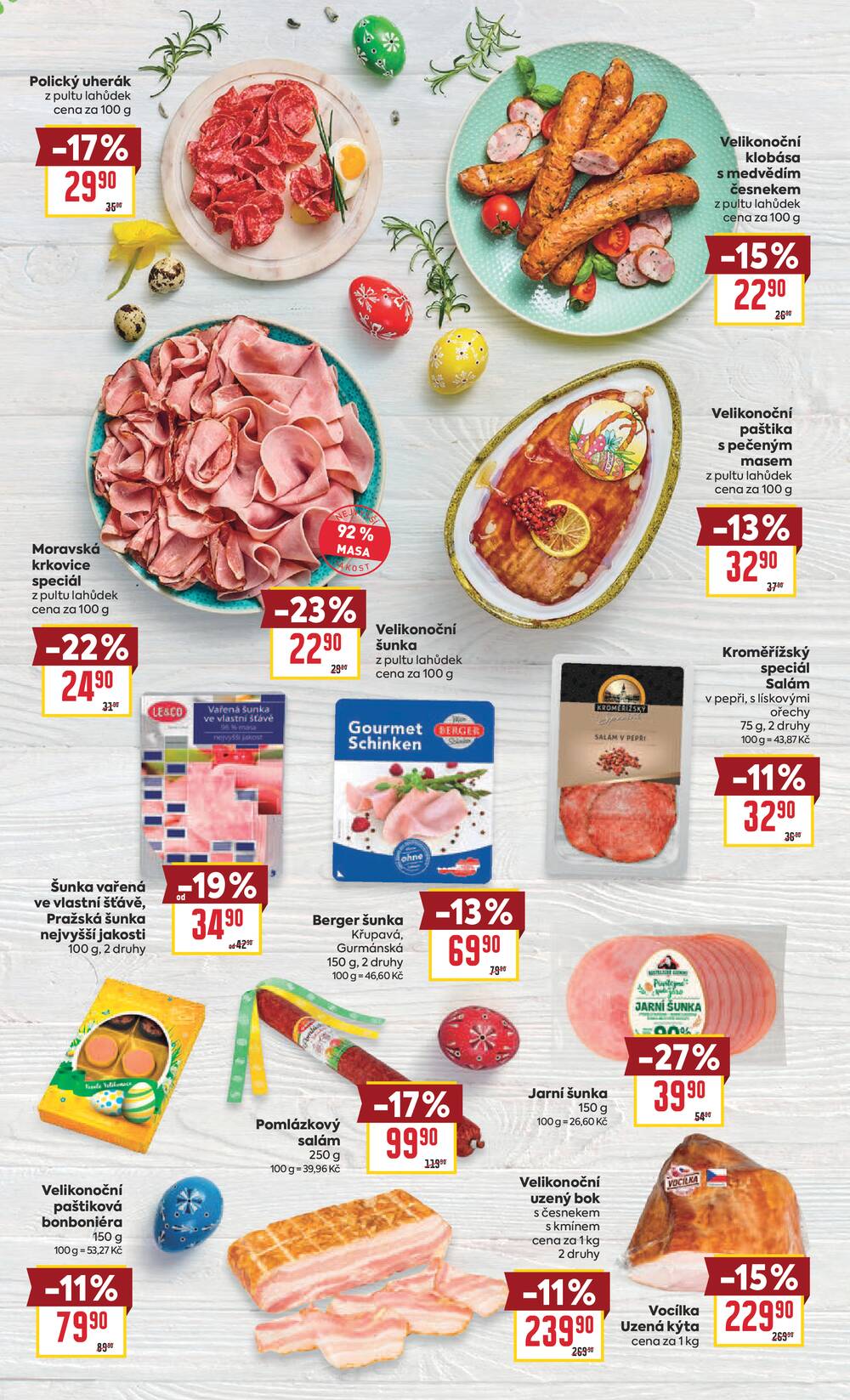 BILLA Velikonoce od 18.3. do 6.4.2026