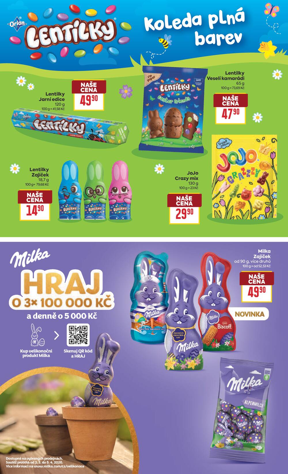 BILLA Velikonoce od 18.3. do 6.4.2026