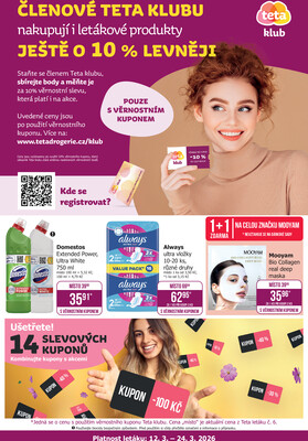 leták Teta drogerie