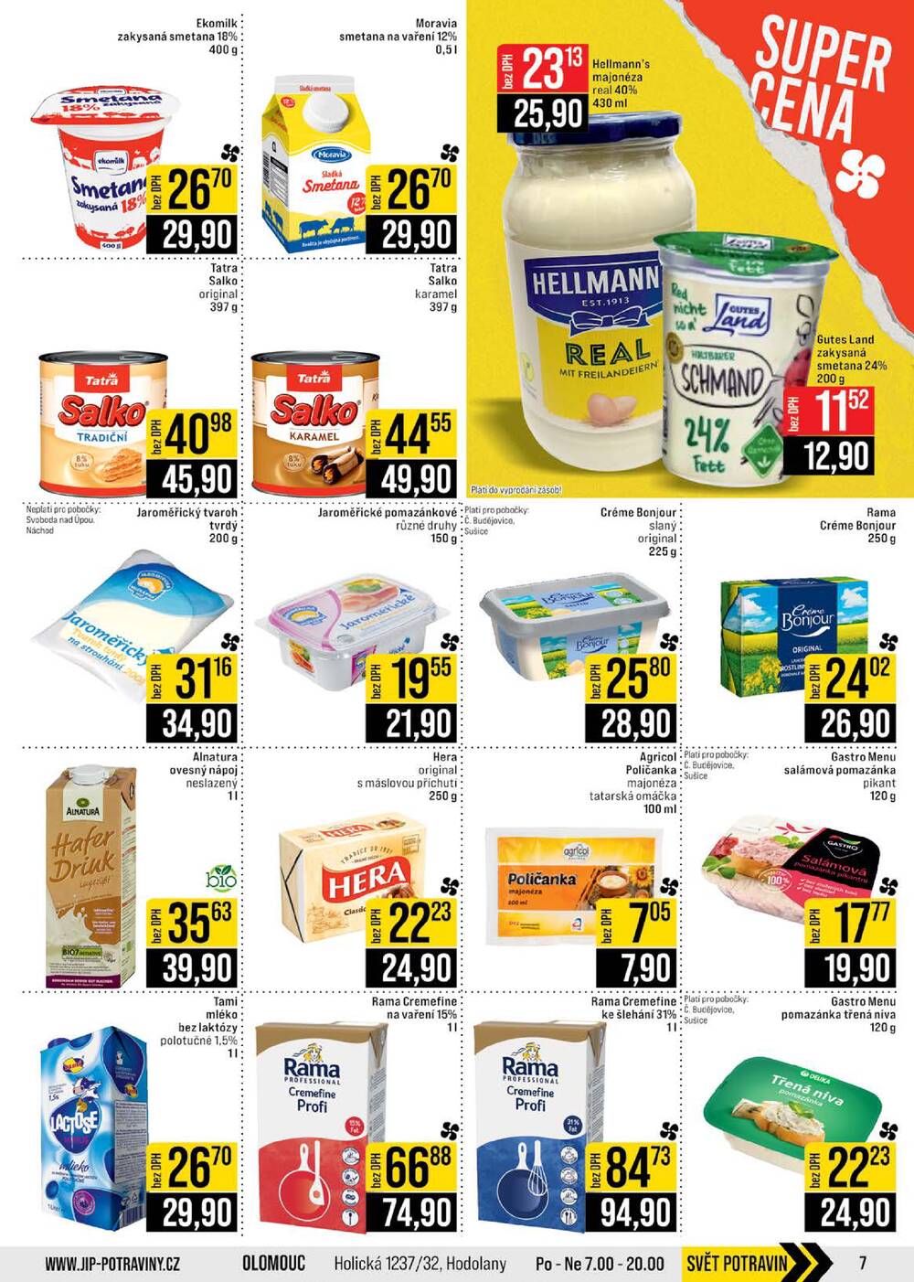 JIP Cash & Carry České Budějovice, Most, Náchod, Polička, Sušice a Svoboda nad Úpou od 11.3. do 17.3.2026