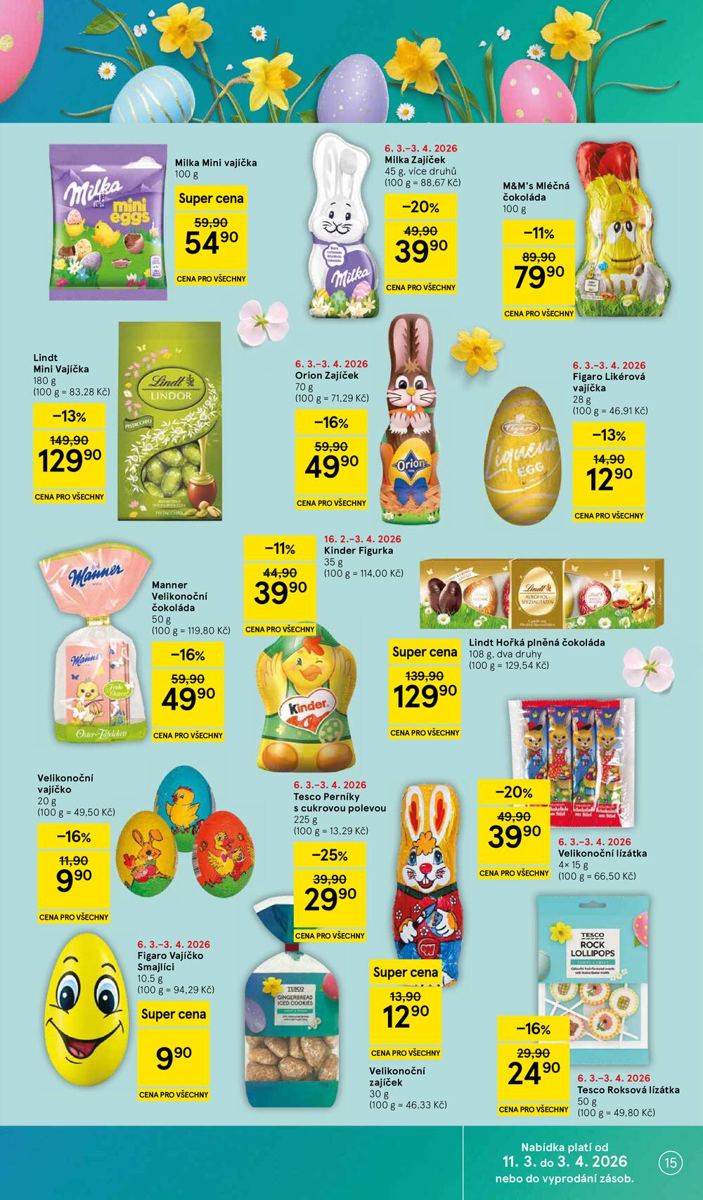 Tesco malé hypermarkety od 18.3. do 24.3.2026