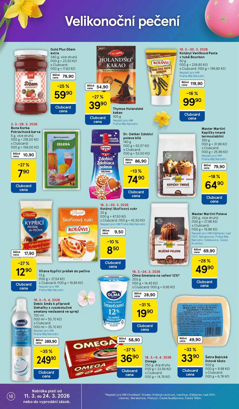 Tesco malé hypermarkety od 18.3. do 24.3.2026