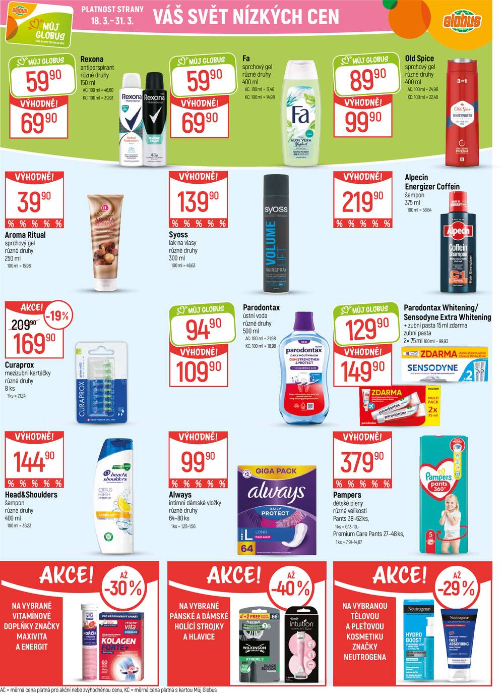 Akční leták Globus 18.3. - 24.3.2026 - Globus Praha - Čakovice