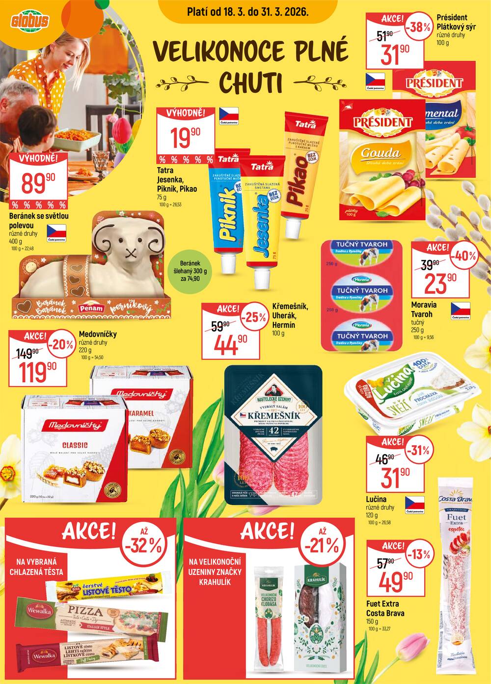 Akční leták Globus 18.3. - 24.3.2026 - Globus Praha - Zličín