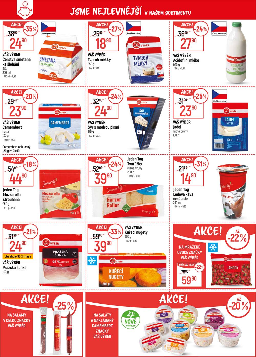Akční leták Globus 18.3. - 24.3.2026 - Globus České Budějovice