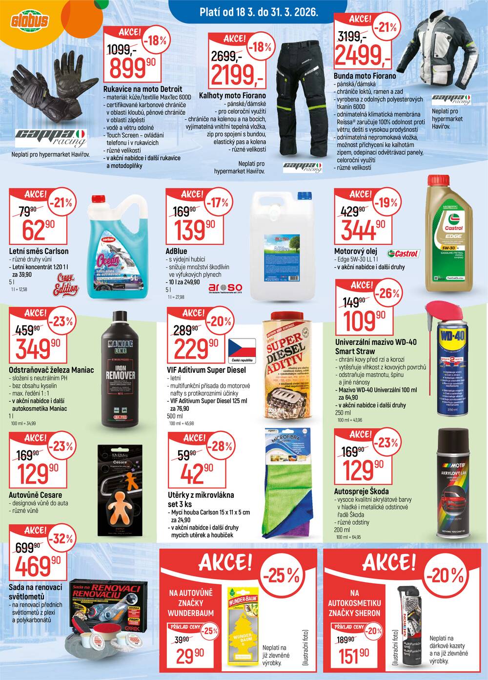 Akční leták Globus 18.3. - 24.3.2026 - Globus České Budějovice