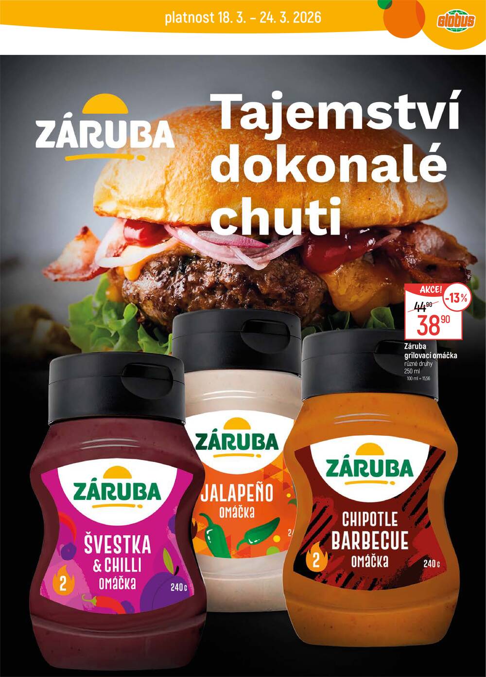 Akční leták Globus 18.3. - 24.3.2026 - Globus Chomutov