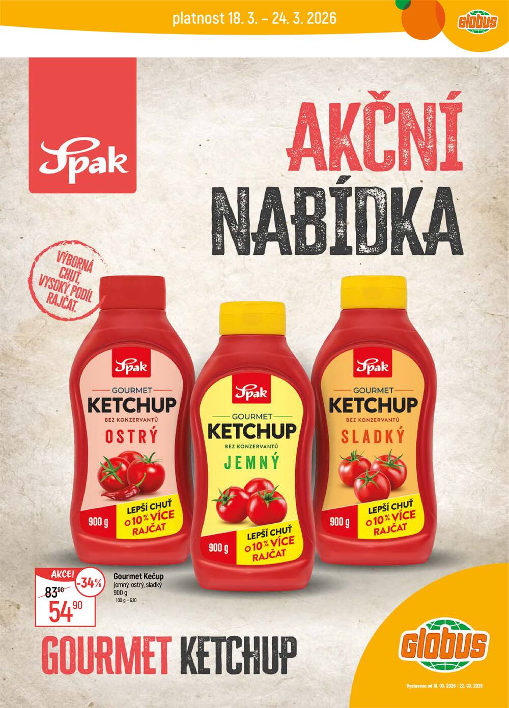 Akční leták Globus 18.3. - 24.3.2026 - Globus Liberec