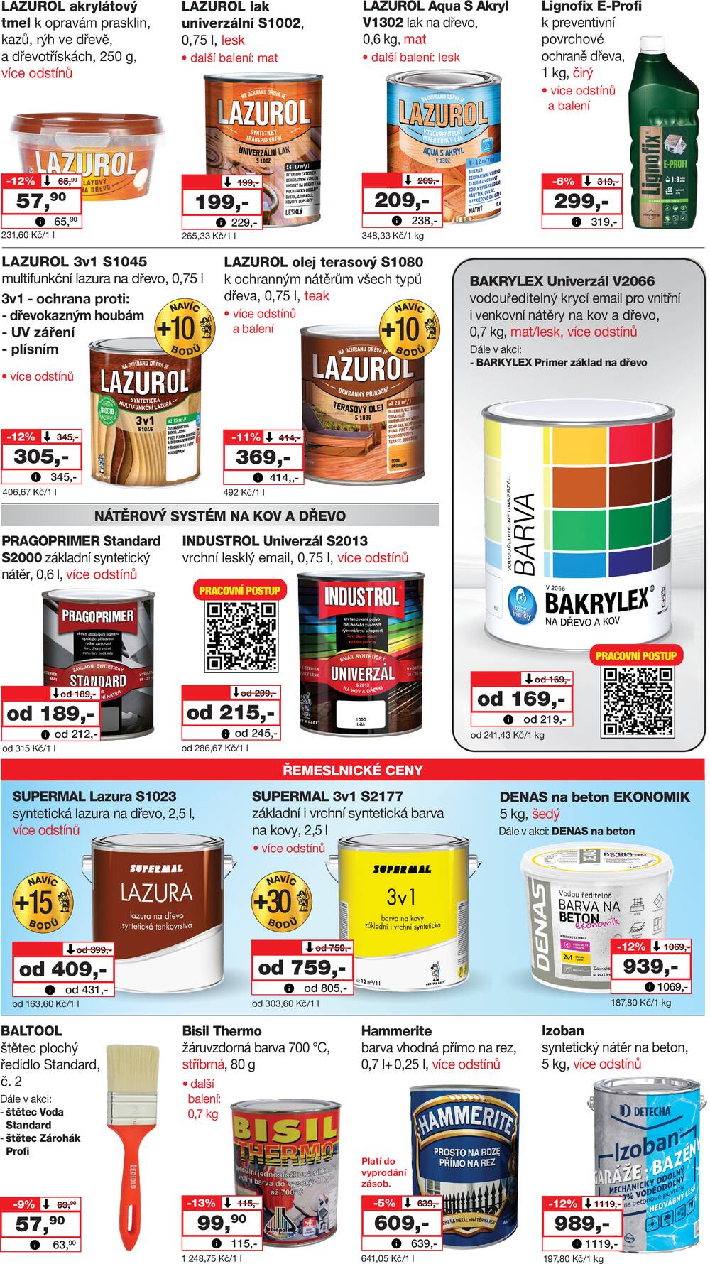 Leták Barvy a laky drogerie - Barvy a laky drogerie od 21.3. do 10.4.2026 - strana 6 Leták Barvy a laky drogerie - Barvy a laky drogerie od 21.3. do 10.4.2026 - strana 6