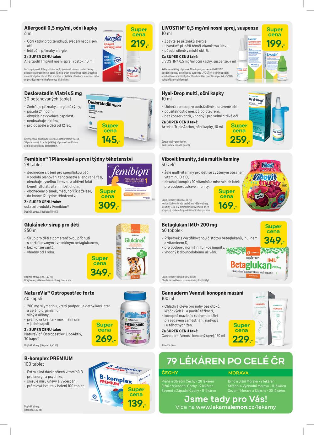 Leták Lékárna LEMON - Lékárna LEMON od 1.4. do 30.4.2026 - strana 2