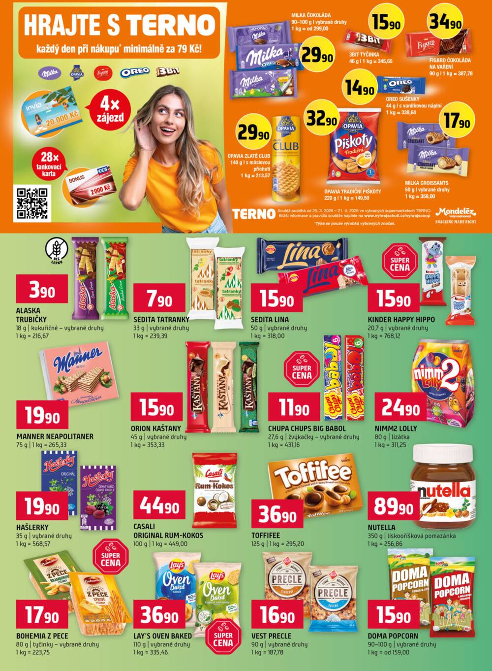 Terno Třeboň, Týn n. Vlt., Bechyně, Trhové Sviny, Hradec Králové, Zlín, Český Krumlov, Prachatice, Jihlava, Strakonice, Tábor od 25.3. do 31.3.2026