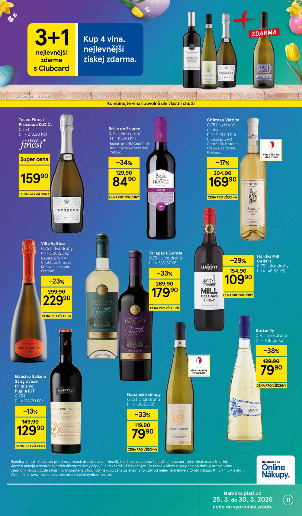 Tesco malé hypermarkety od 25.3. do 30.3.2026