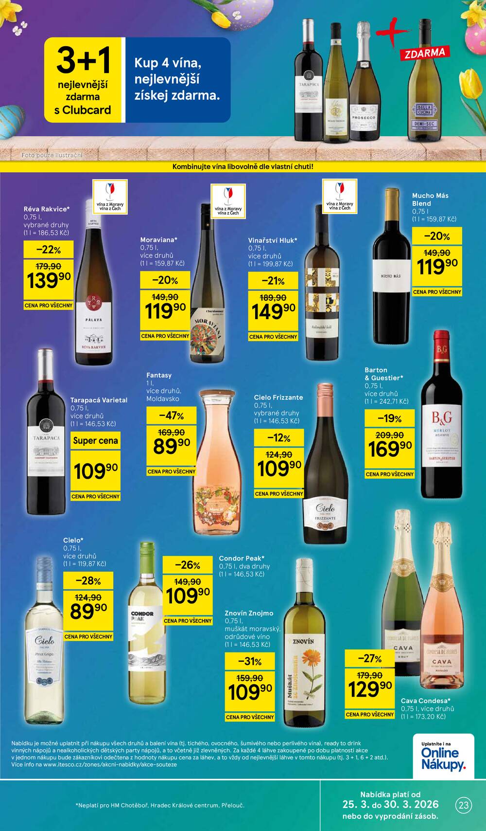 Tesco malé hypermarkety od 25.3. do 30.3.2026