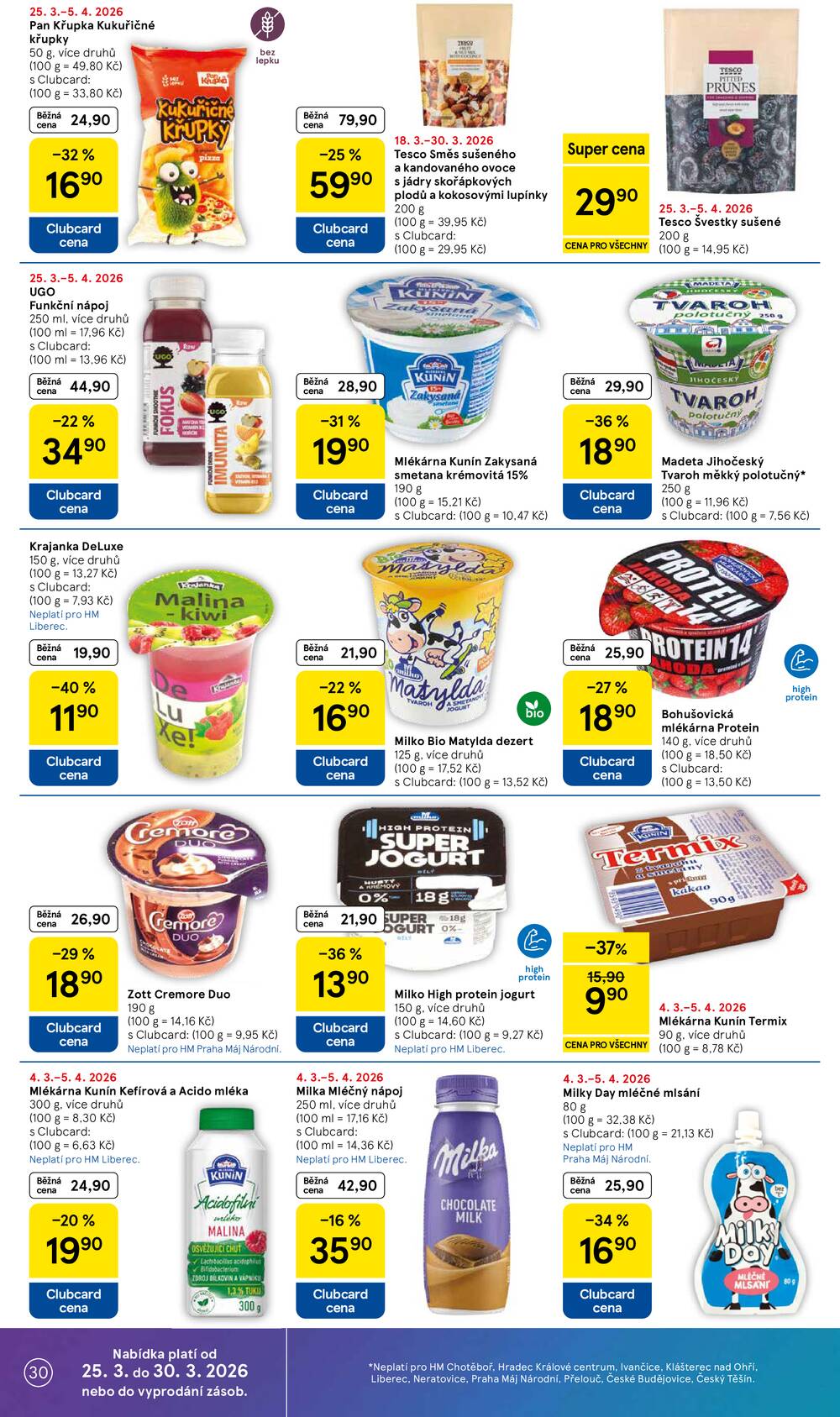 Tesco malé hypermarkety od 25.3. do 30.3.2026