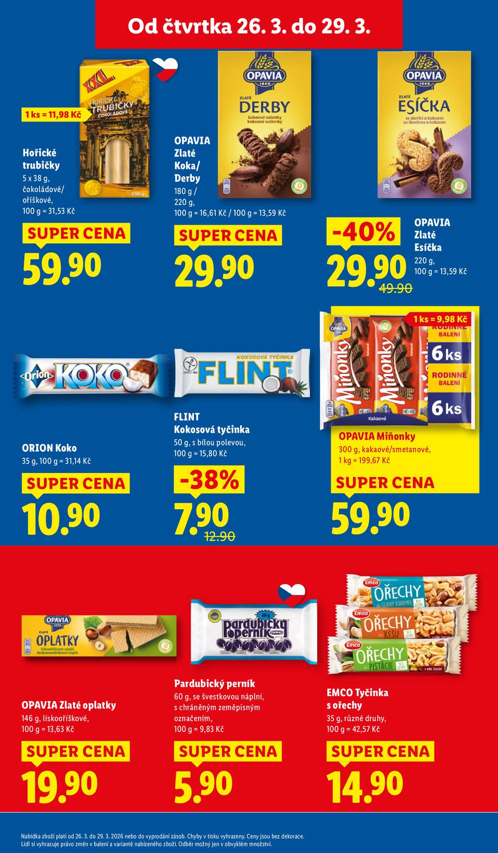 Lidl Čtvrtek od 26.3. do 29.3.2026