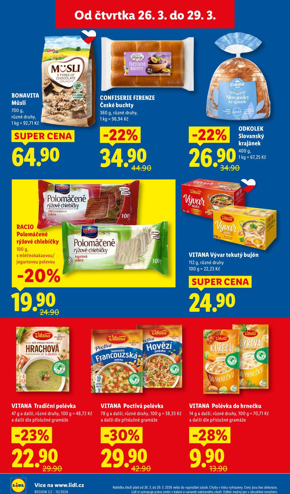 Lidl Čtvrtek od 26.3. do 29.3.2026