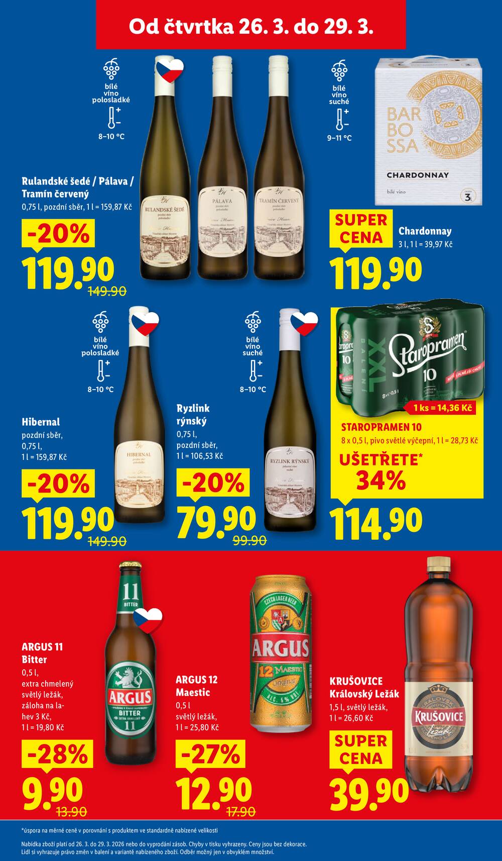 Lidl Čtvrtek od 26.3. do 29.3.2026