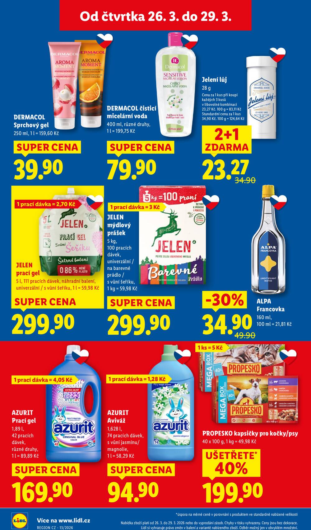 Lidl Čtvrtek od 26.3. do 29.3.2026