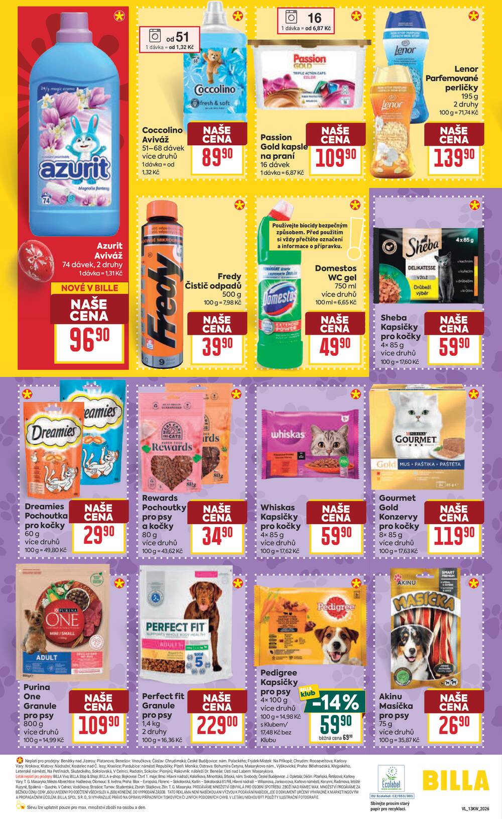 BILLA od 25.3. do 31.3.2026