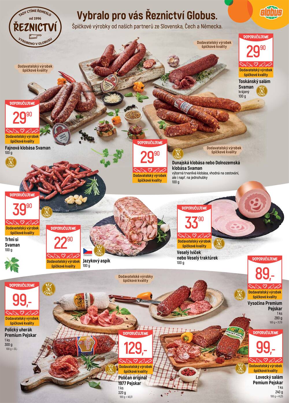 Akční leták Globus 25.3. - 31.3.2026 - Globus Praha - Zličín