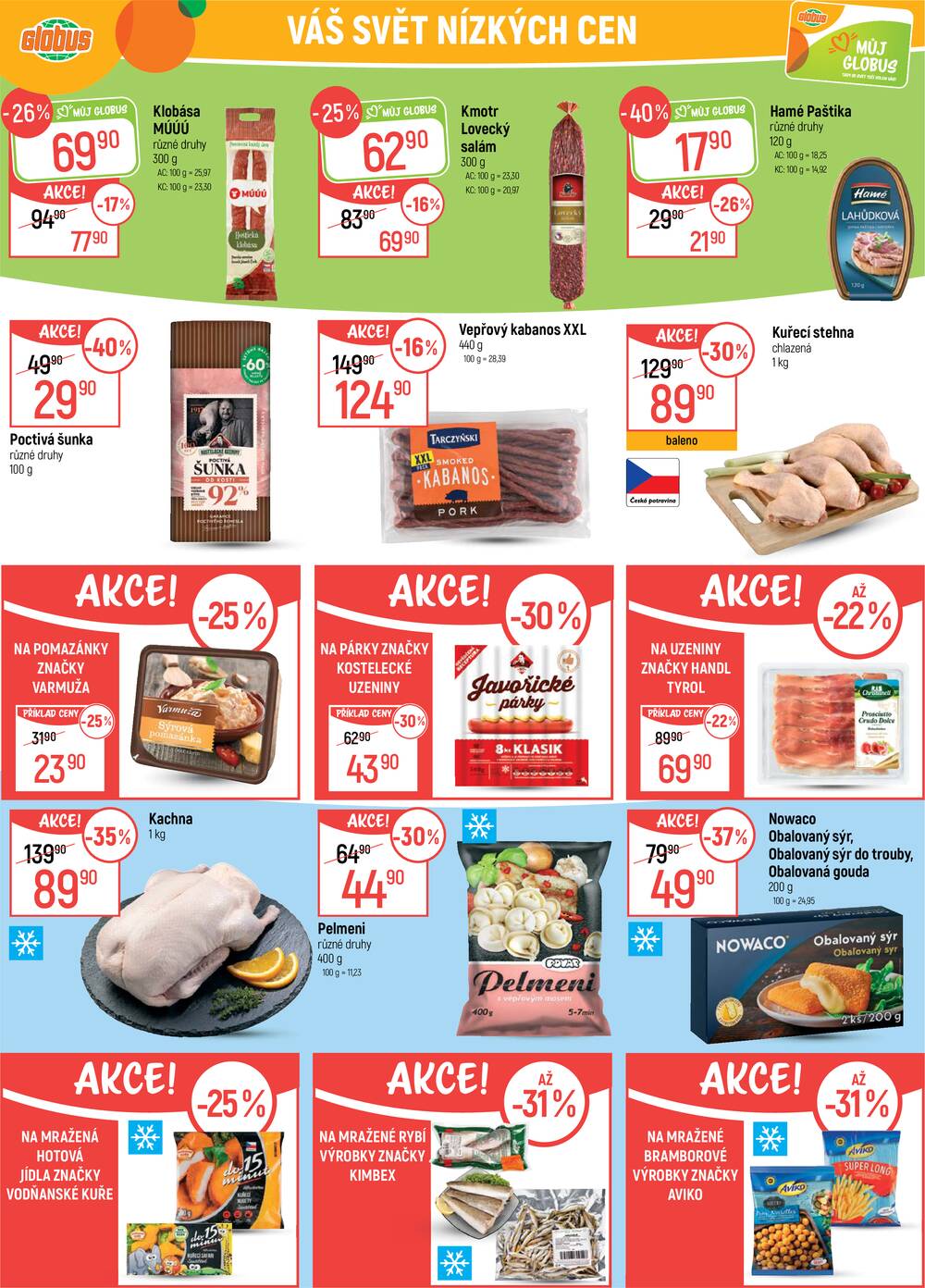 Akční leták Globus 25.3. - 31.3.2026 - Globus Ostrava