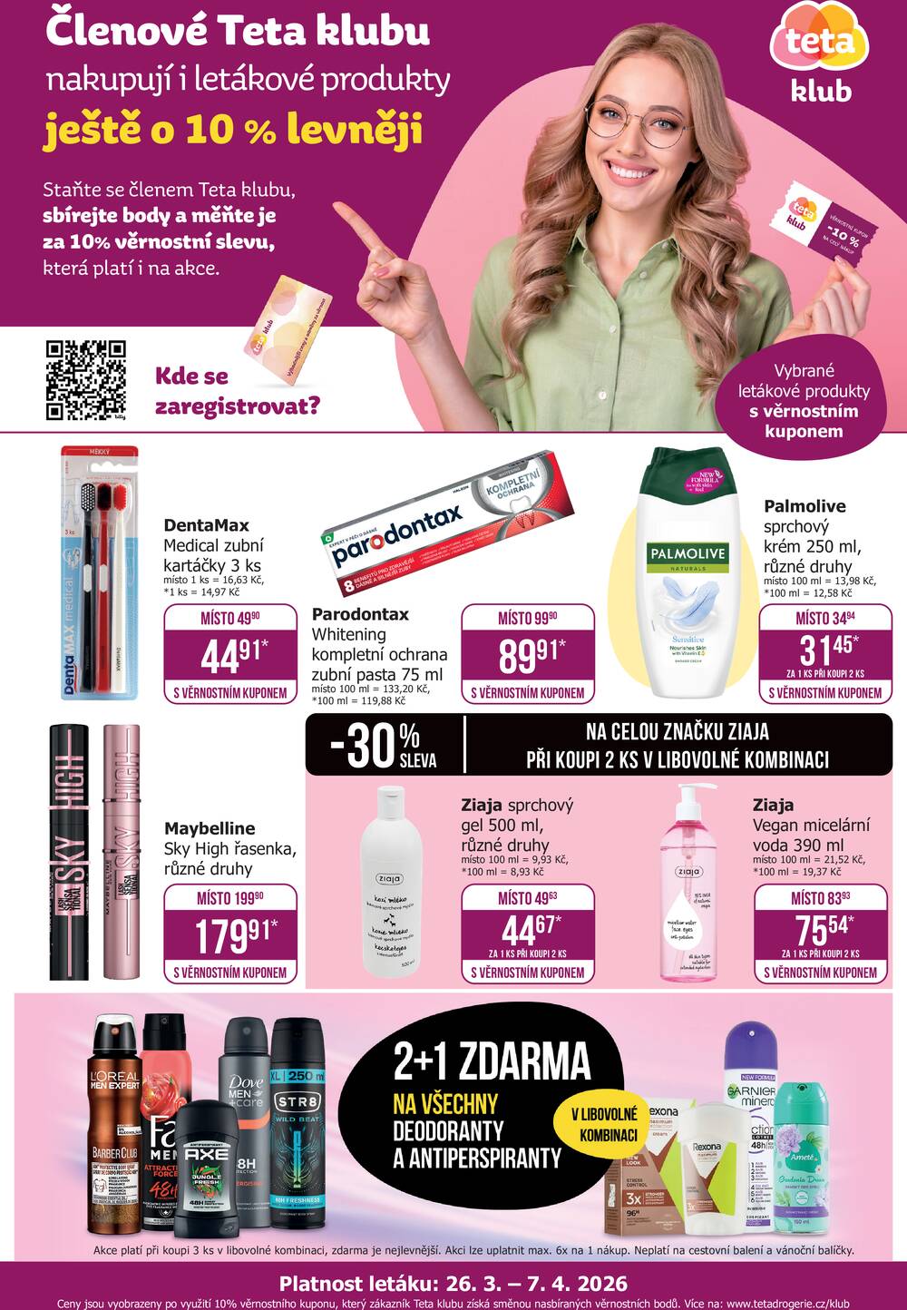 Leták Teta drogerie - Teta drogerie Teta klub od 26.3. do 7.4.2026 - strana 1